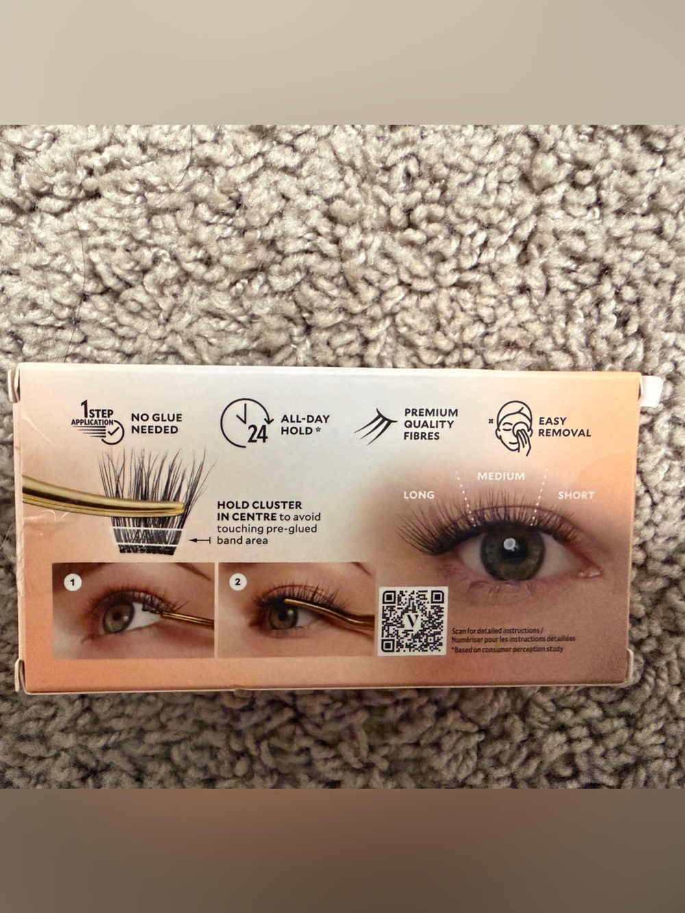 Velour Self-Stick Lash Clusters - Black (12 Clusters) - Picture 2 of 3